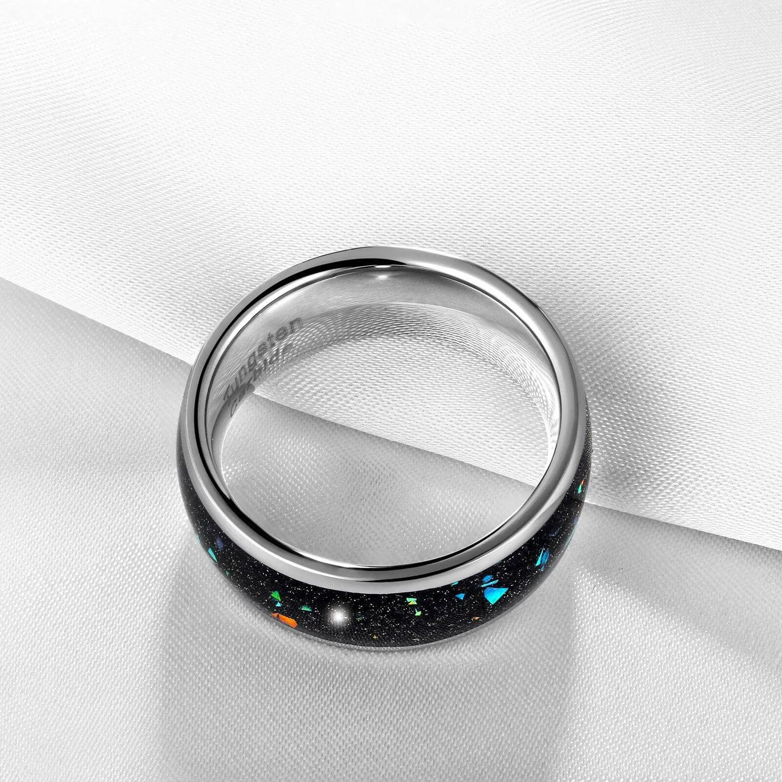 Black Tungsten 8mm Wedding Band