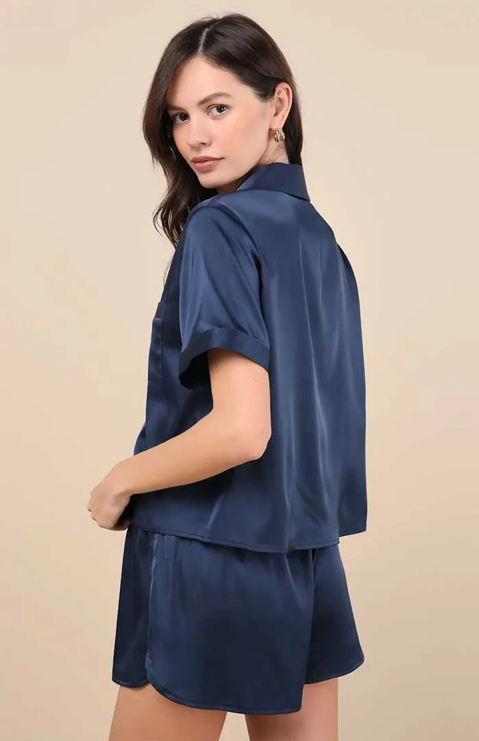 Blue Moon | Luxury Satin Sleepwear