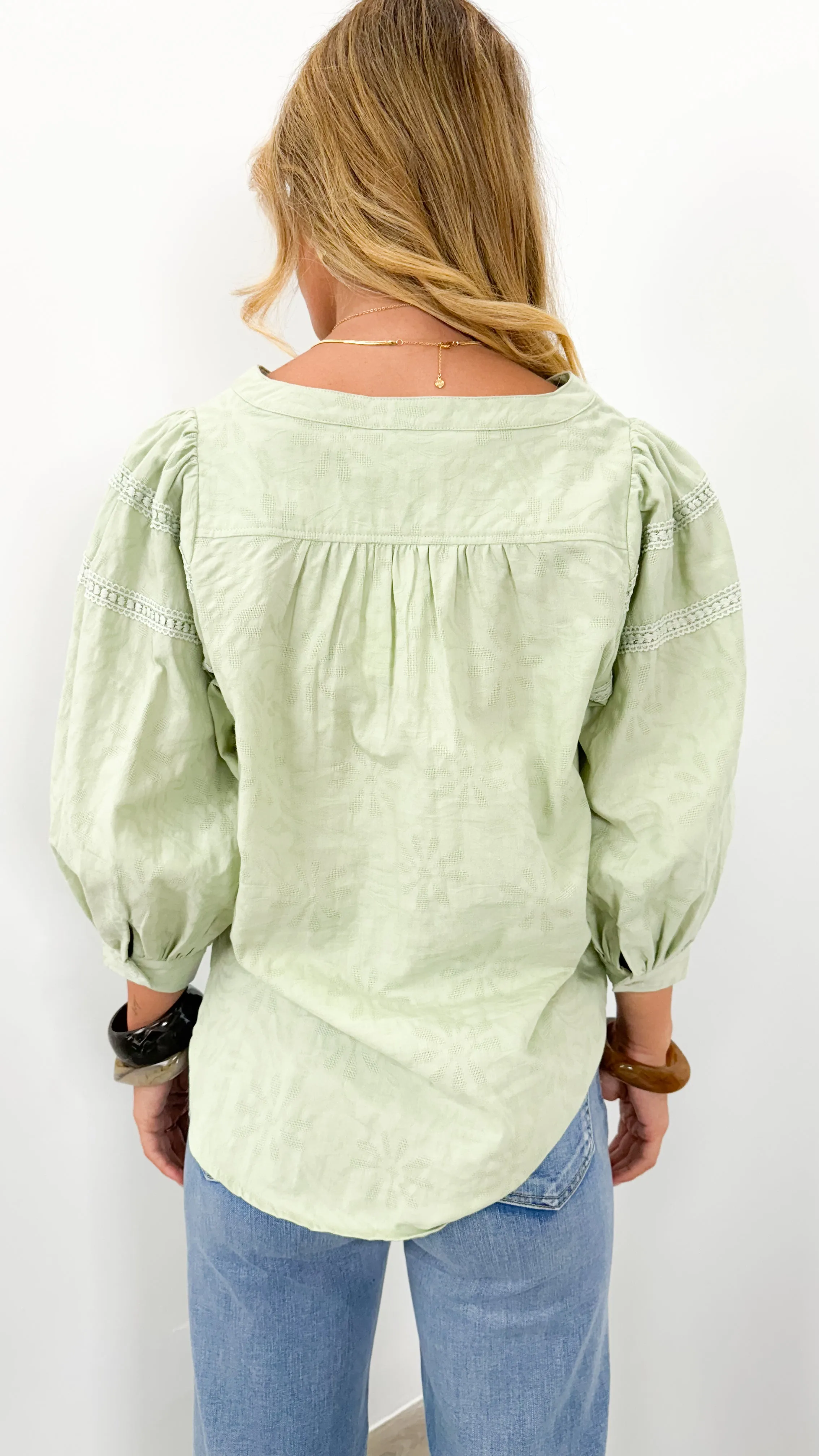 BOHEME BLOUSE - SAGE