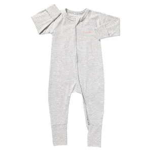 BONDS Zip Wondersuit - Luxe Storm Marle / White