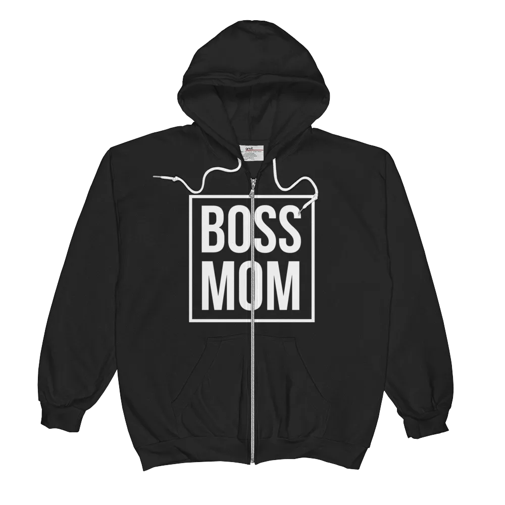 Boss Mom Zip  Hoodie