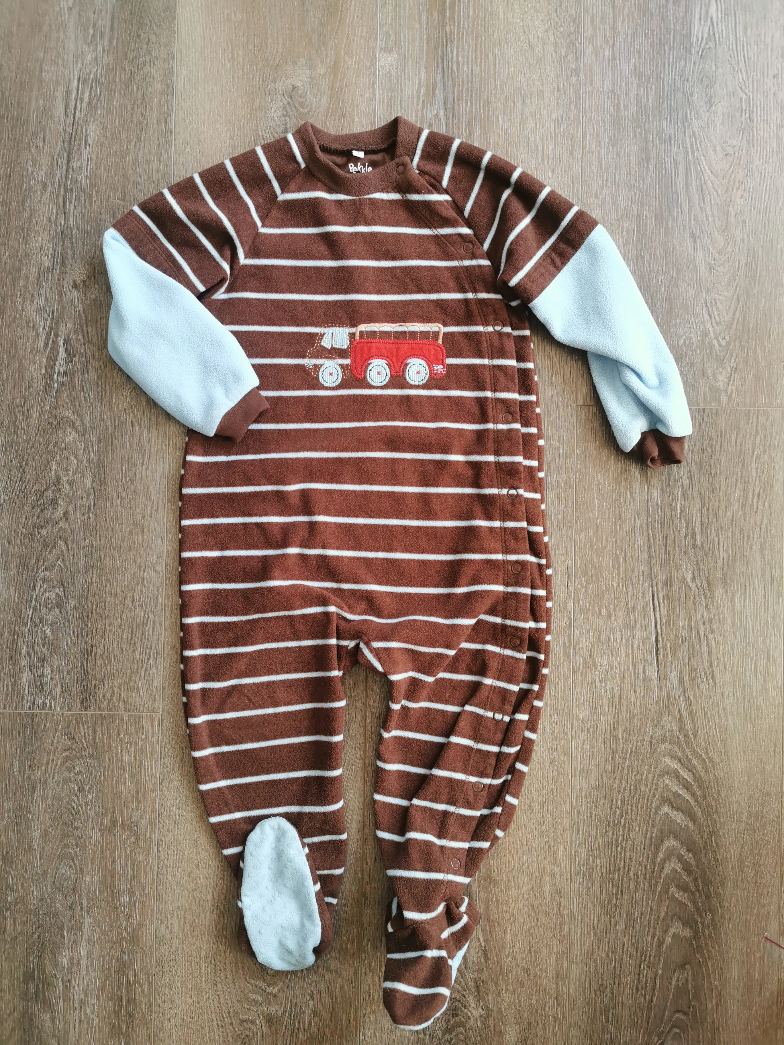 BOY SIZE 2 YEARS - PEKKLE, Sleep & Play Fleece One-piece VGUC B33