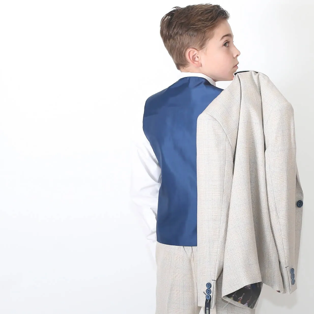Boys Caridi Beige Suit - Luxe Range
