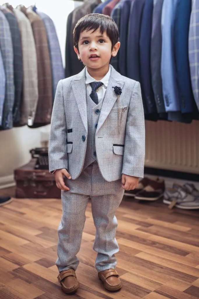 Boys Caridi Sky Blue Suit - Luxe Range