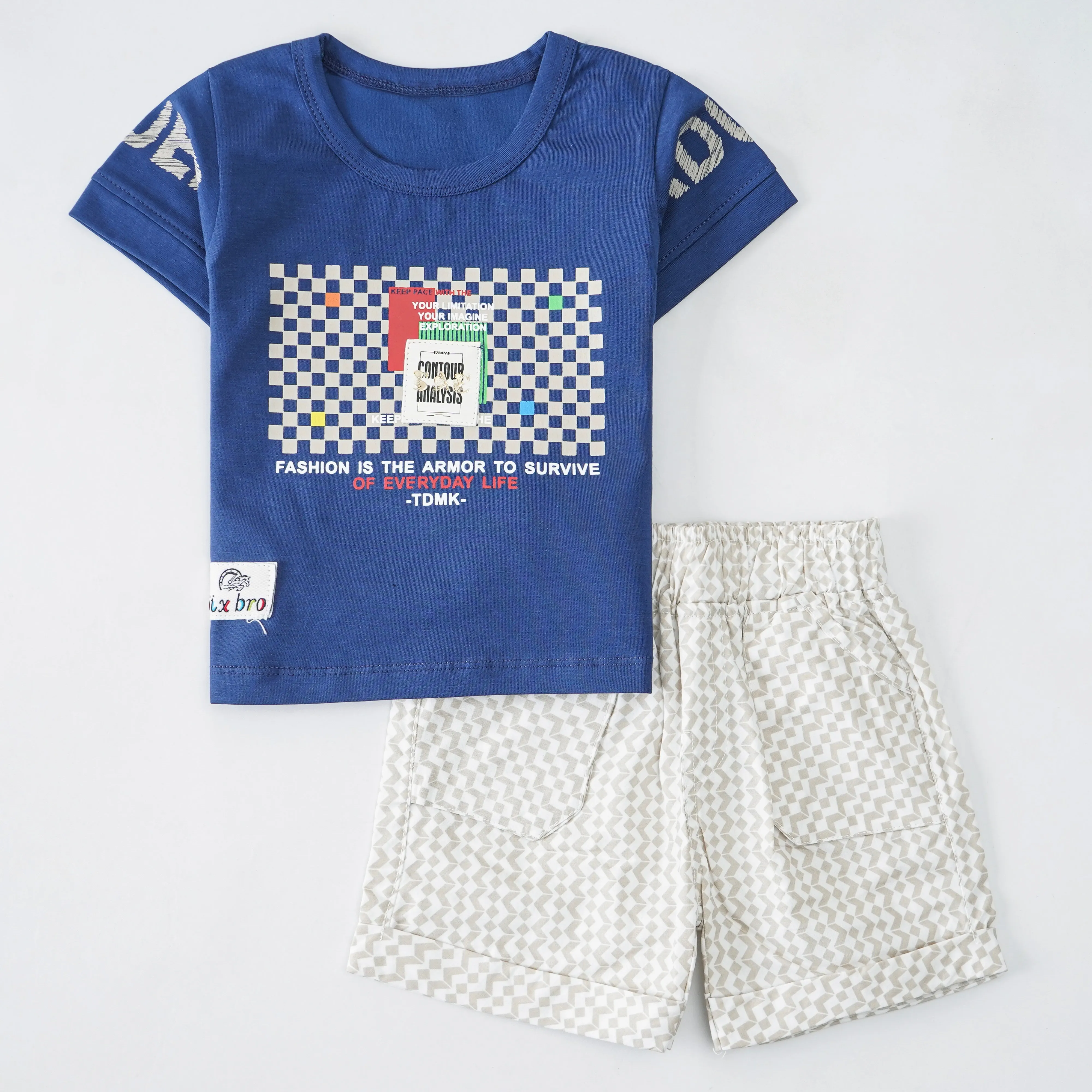 Boys Half Sleeves 2 Piece Suit