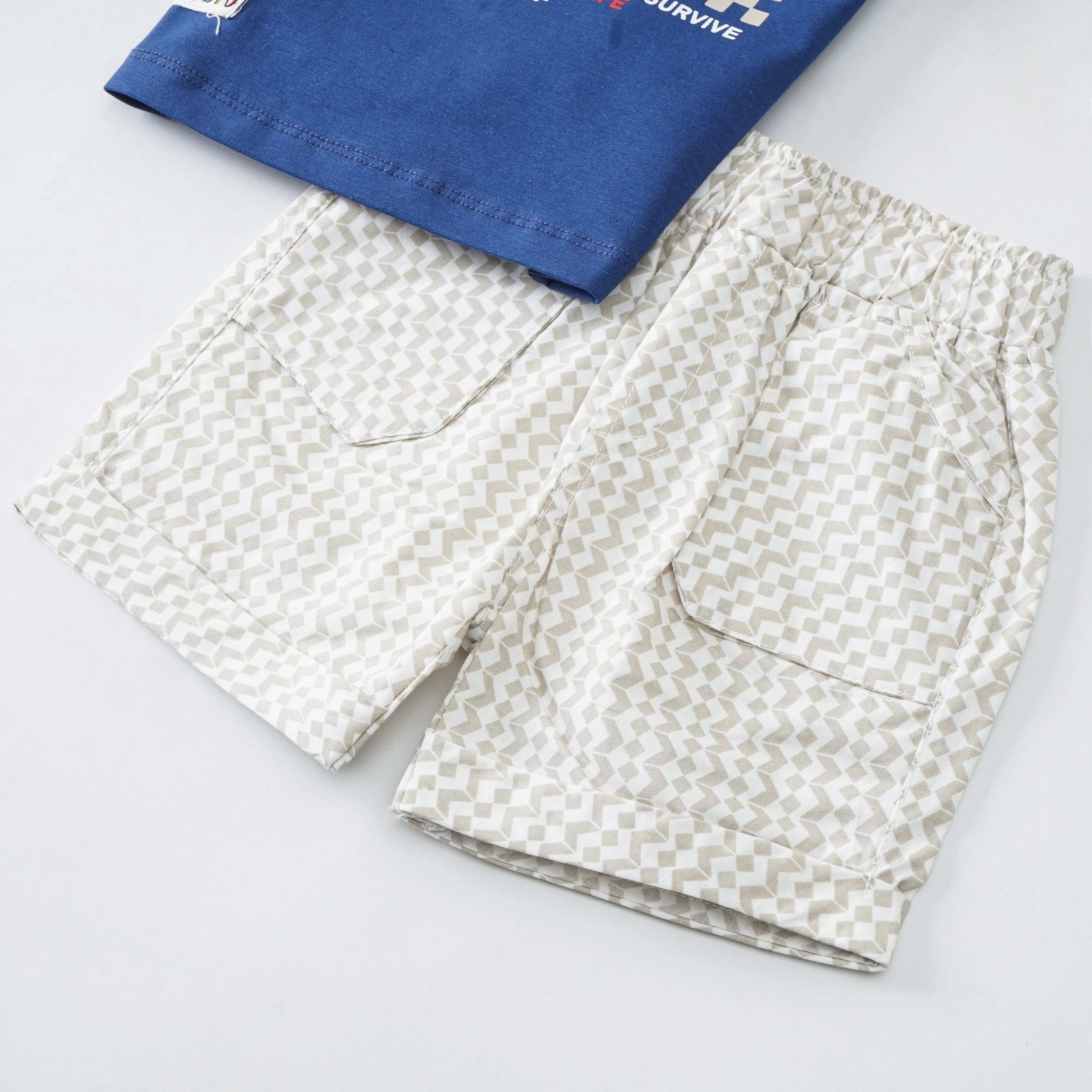 Boys Half Sleeves 2 Piece Suit
