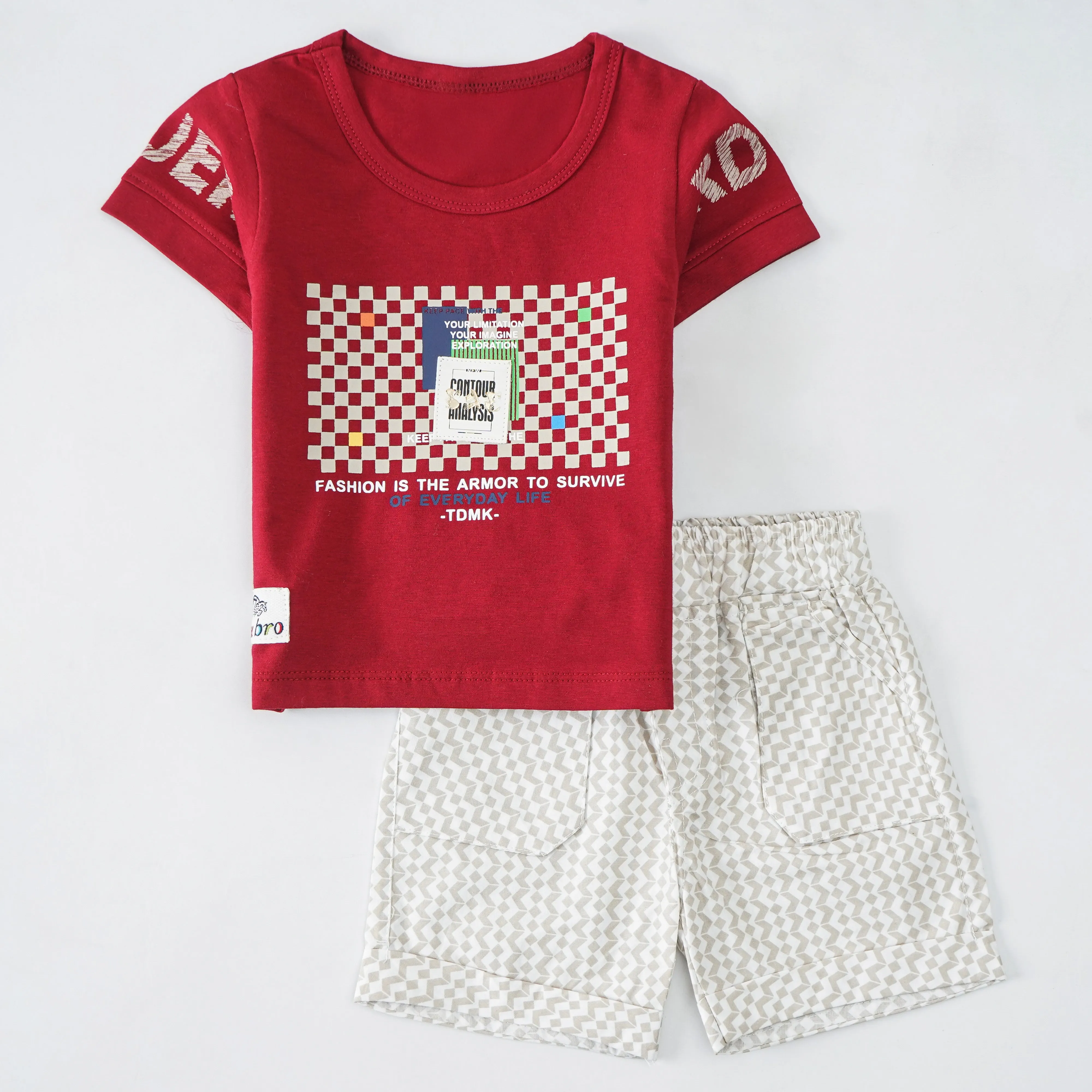 Boys Half Sleeves 2 Piece Suit