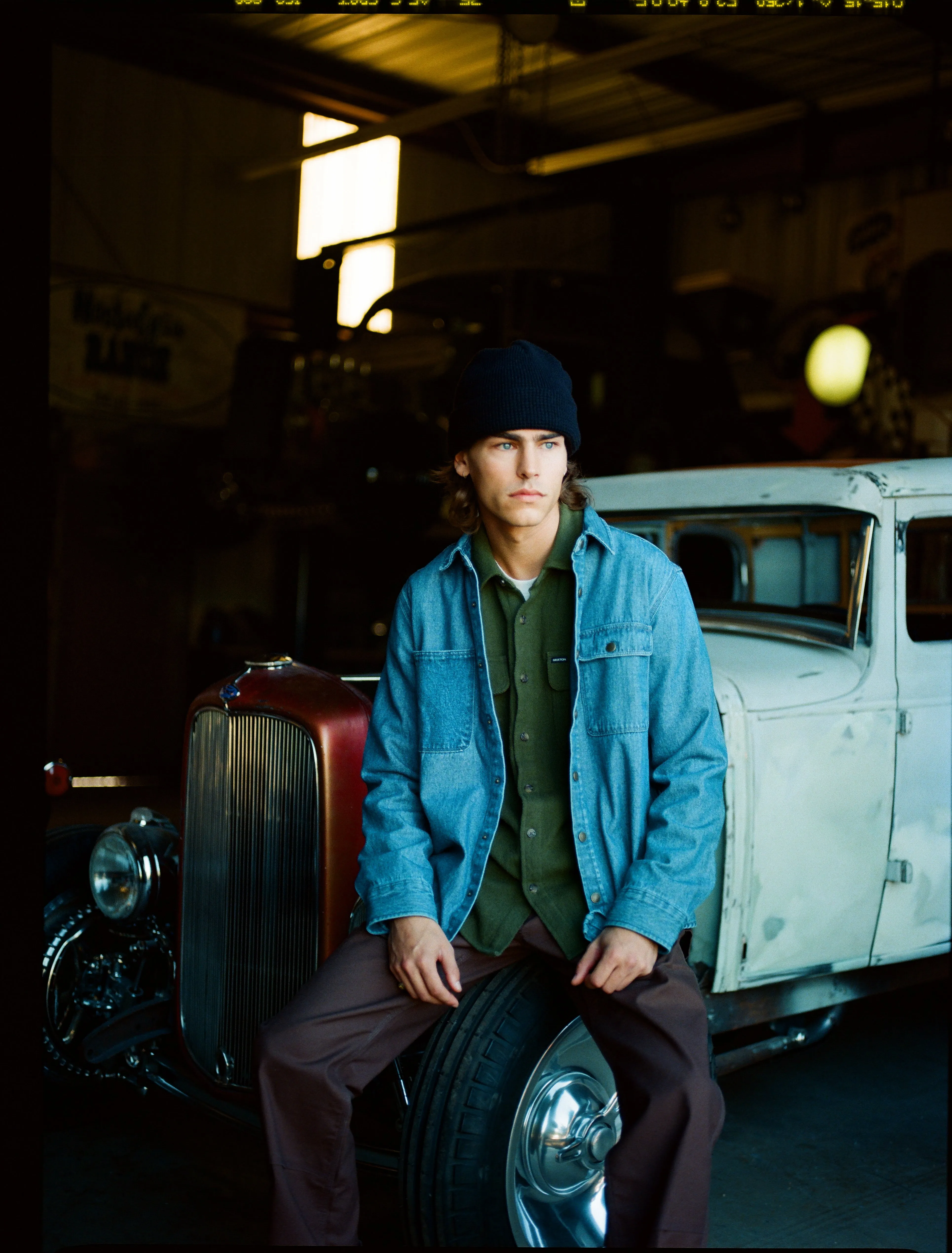 BRIXTON MC ASSEMBLY OVERSHIRT - UNION HERRINGBONE