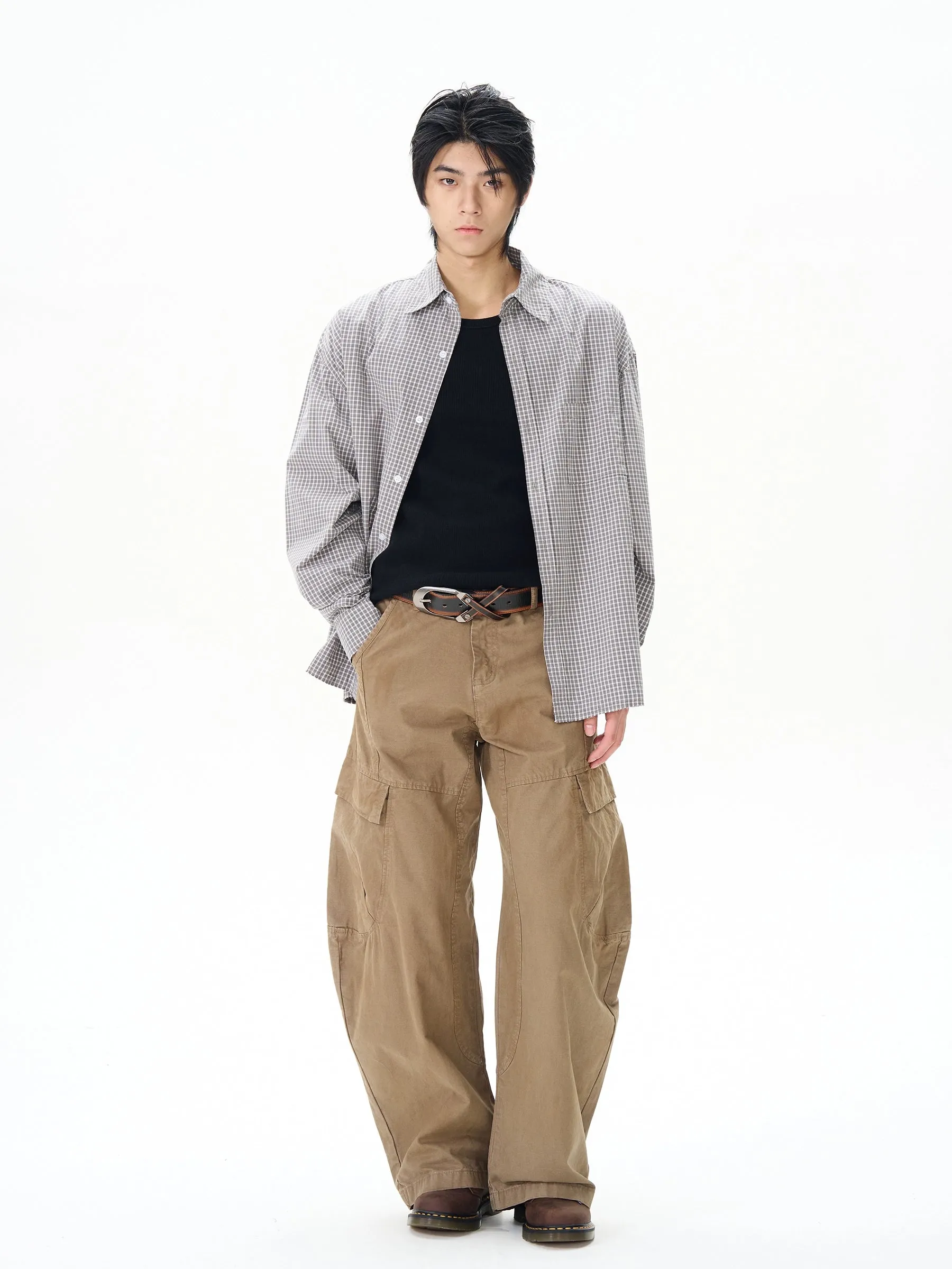 Brown Baggy Cargo Pants