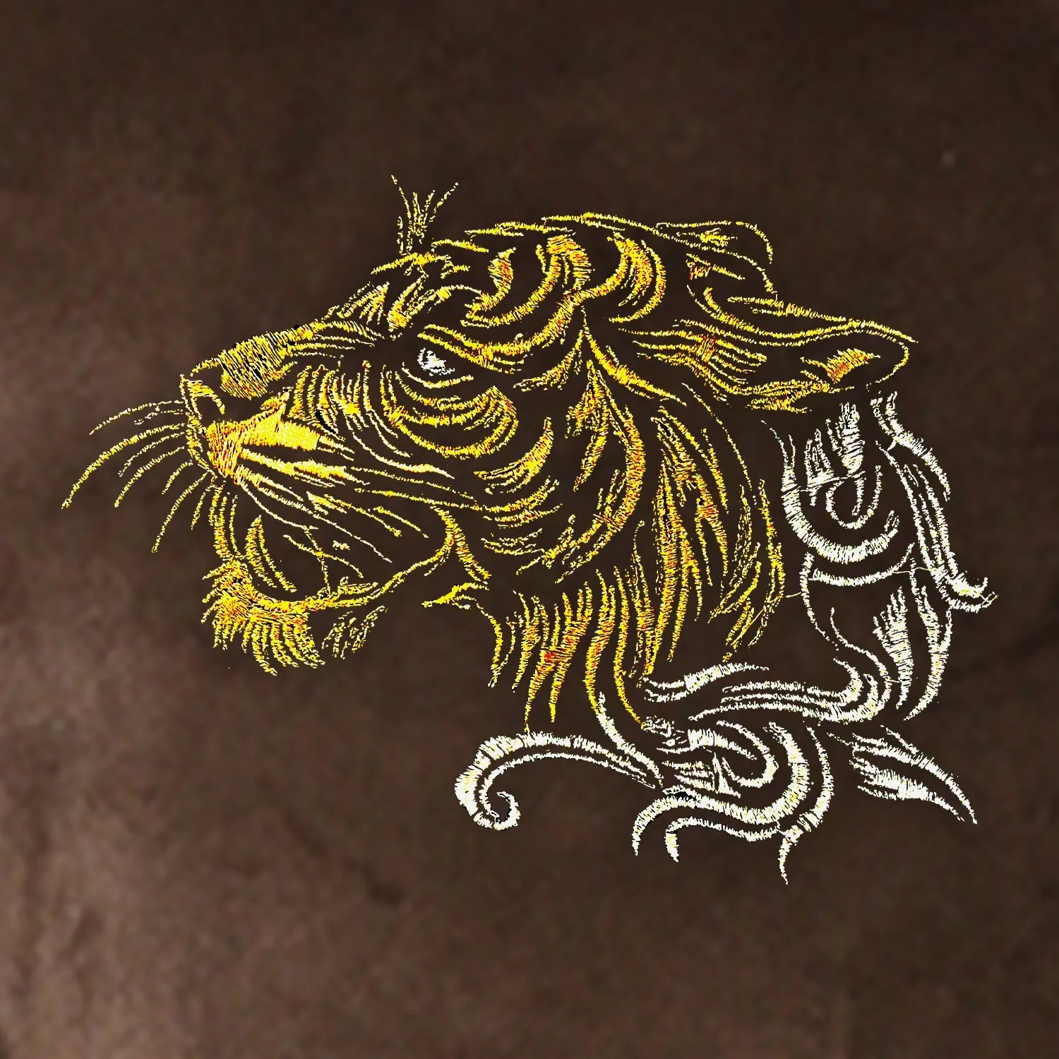 Brown Velvet Bandhgala with Gold Embroidery