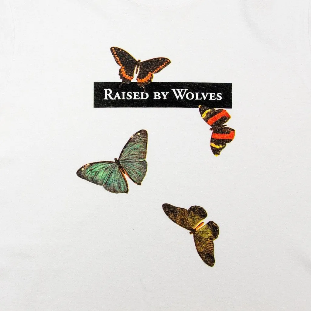 Butterflies Short Sleeve Shirt (White)