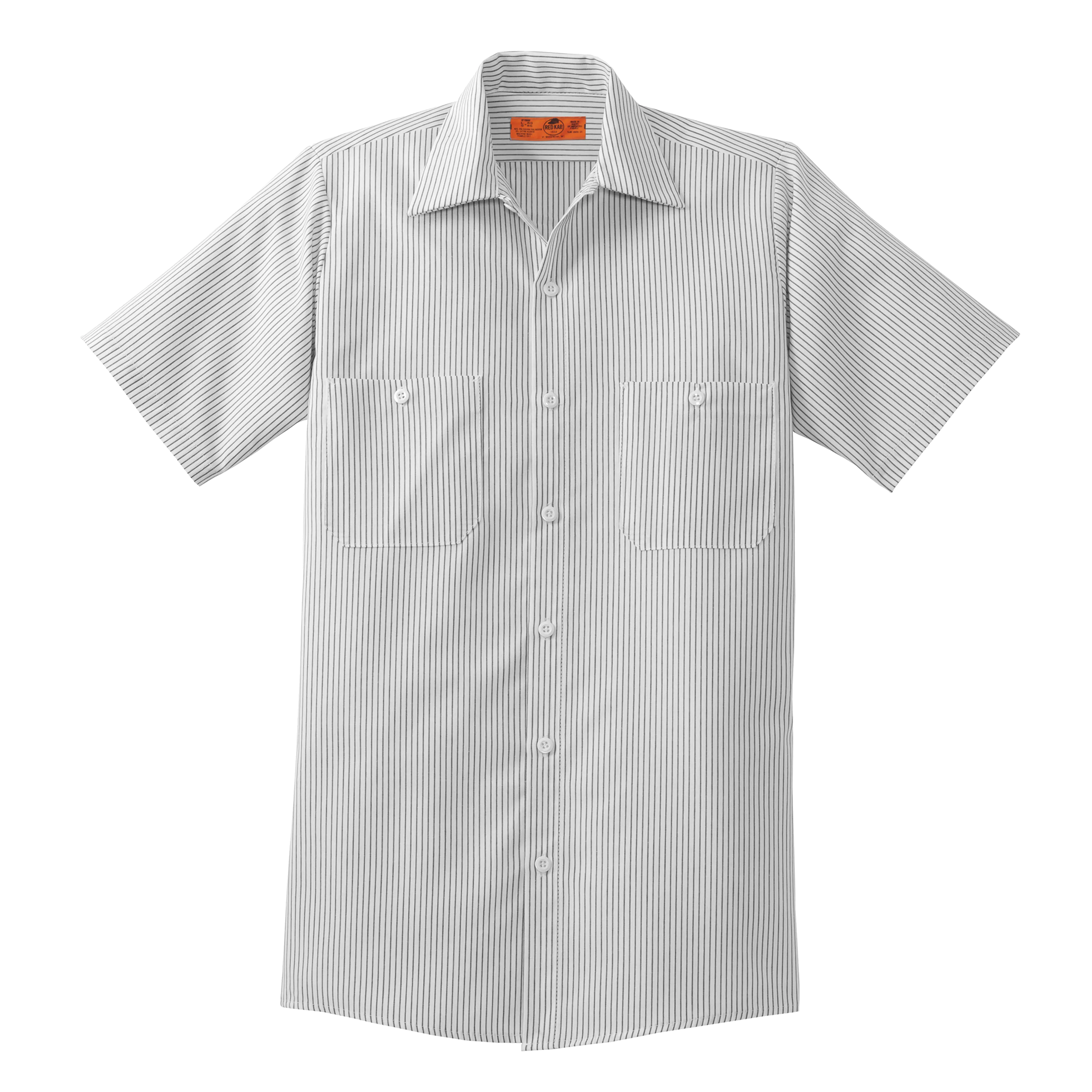 C1321MSS Mens Short Sleeve Striped Industrial Work Shirt