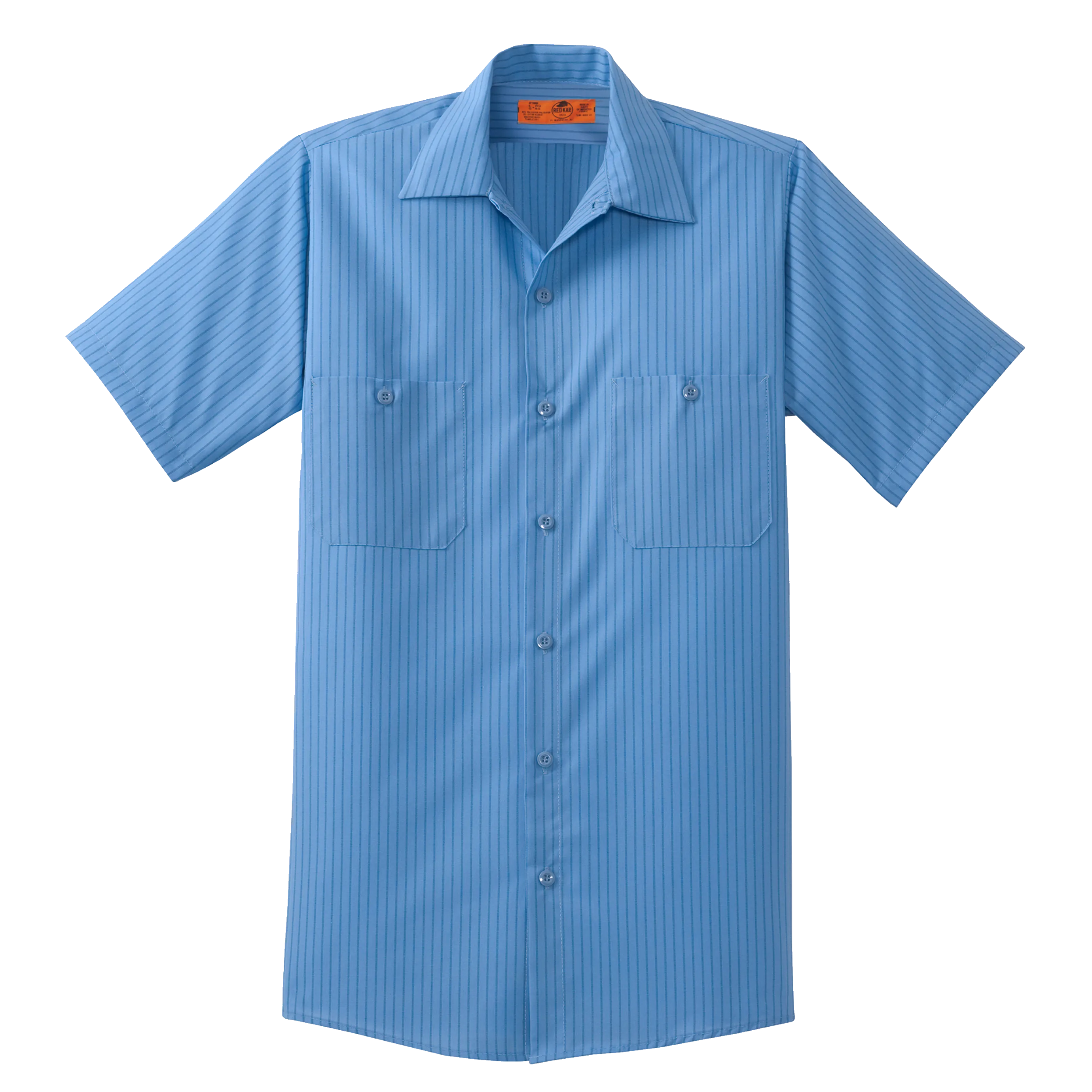 C1321MSS Mens Short Sleeve Striped Industrial Work Shirt