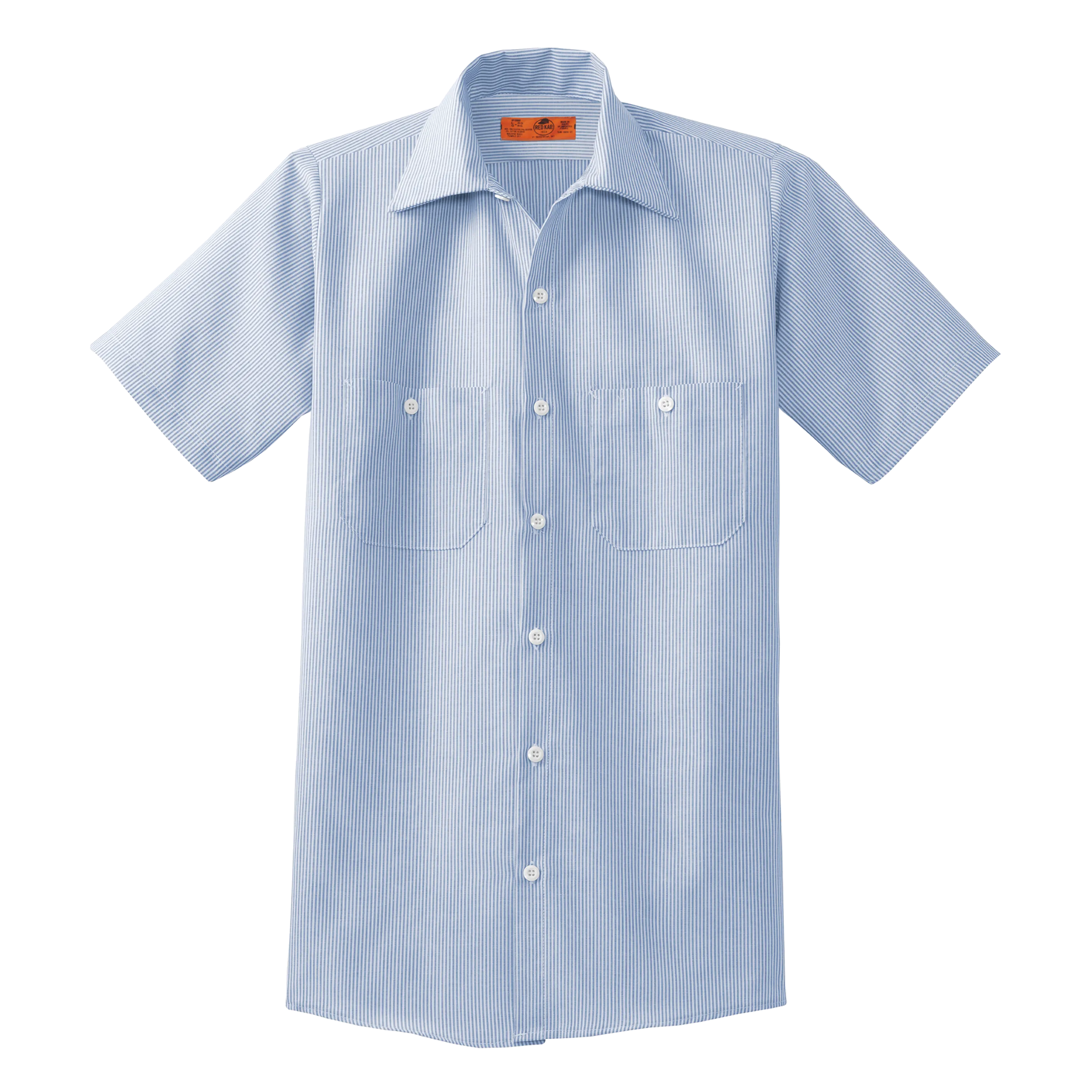 C1321MSS Mens Short Sleeve Striped Industrial Work Shirt