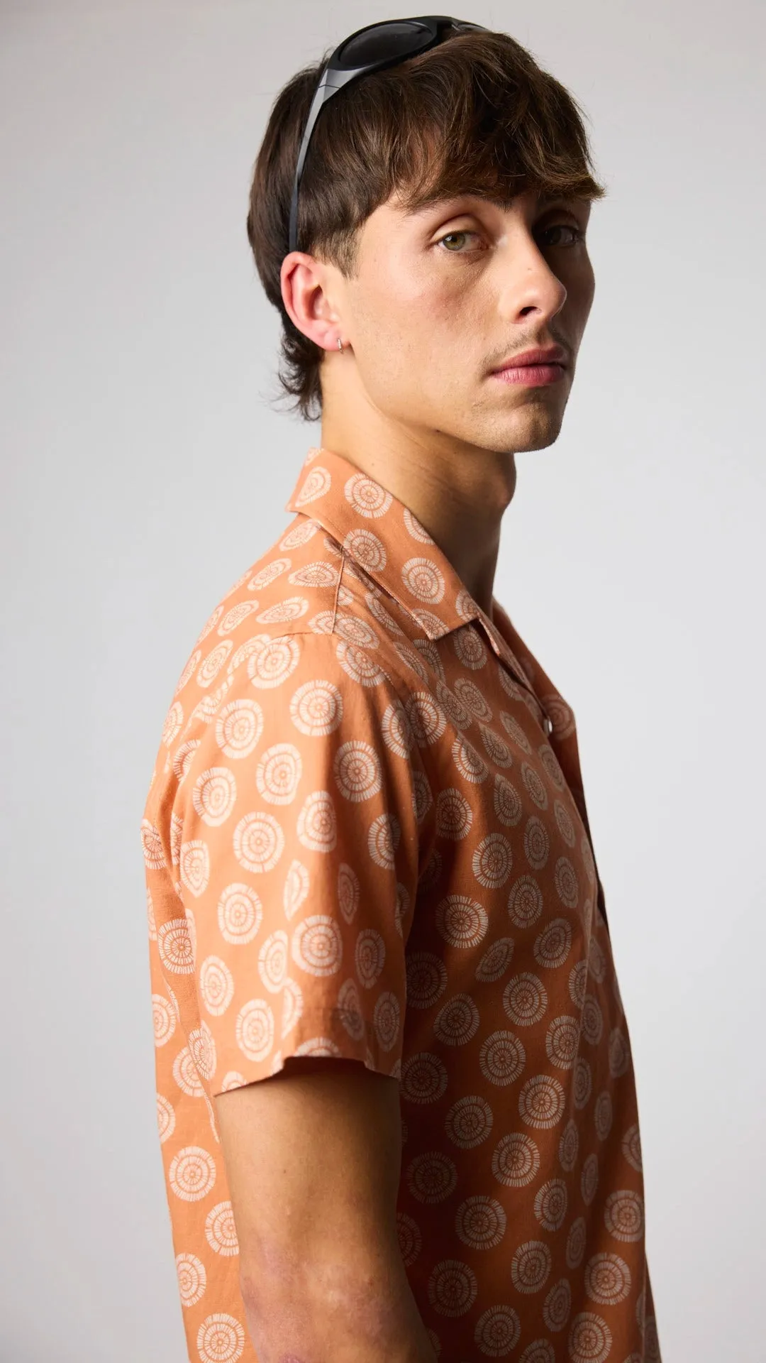 CAMISA MANGA CORTA URCHIN BRICK