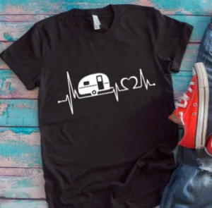 Camper Heartbeat Black Unisex Short Sleeve T-shirt