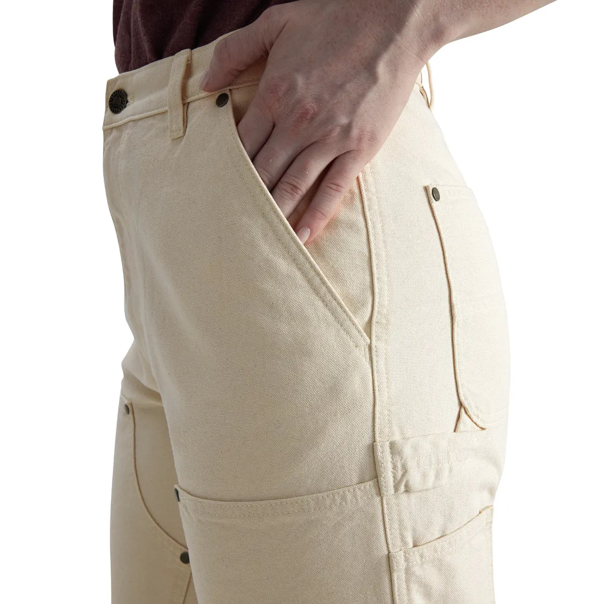 Carhartt 106811-W33 Women's Vintage Fit Duck High Rise Double-Front Pant -  Ecru