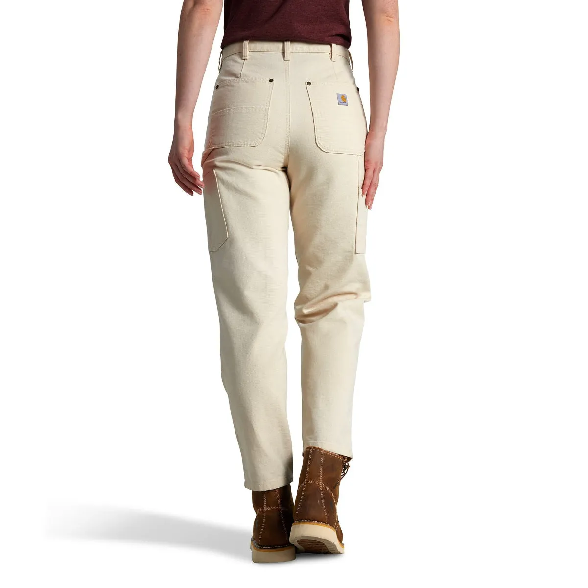 Carhartt 106811-W33 Women's Vintage Fit Duck High Rise Double-Front Pant -  Ecru