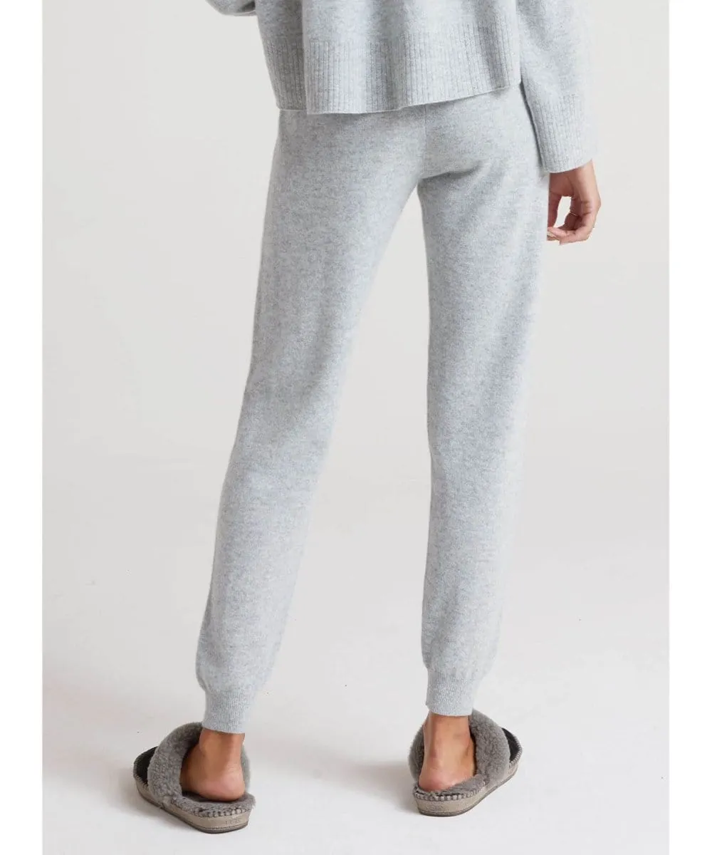 Cashmere Wide Rib Jogger Heather Grey
