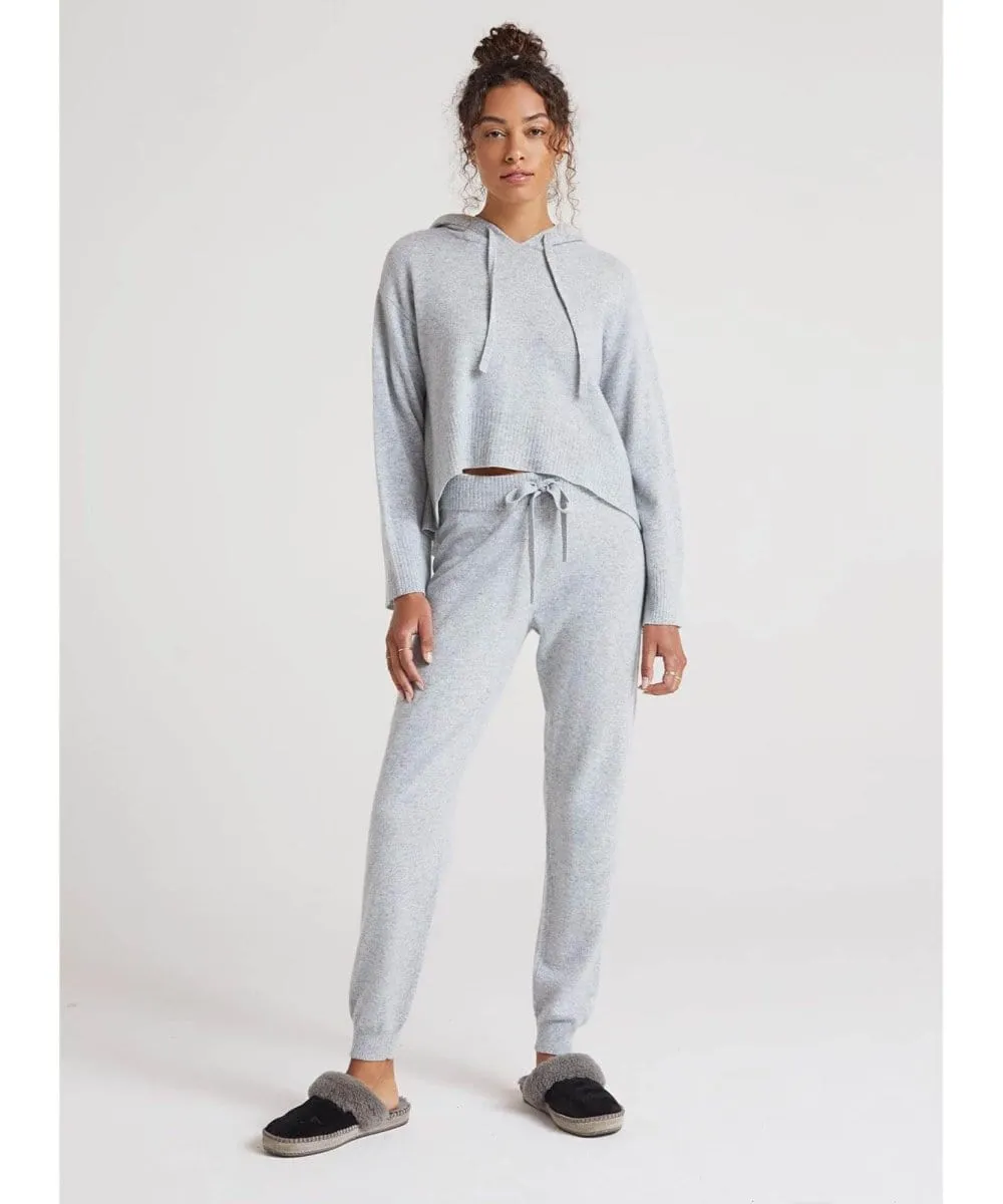 Cashmere Wide Rib Jogger Heather Grey