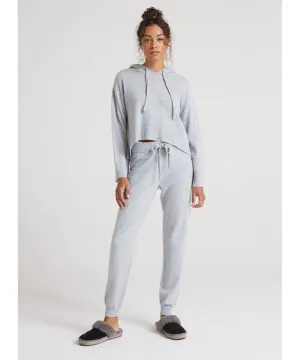 Cashmere Wide Rib Jogger Heather Grey