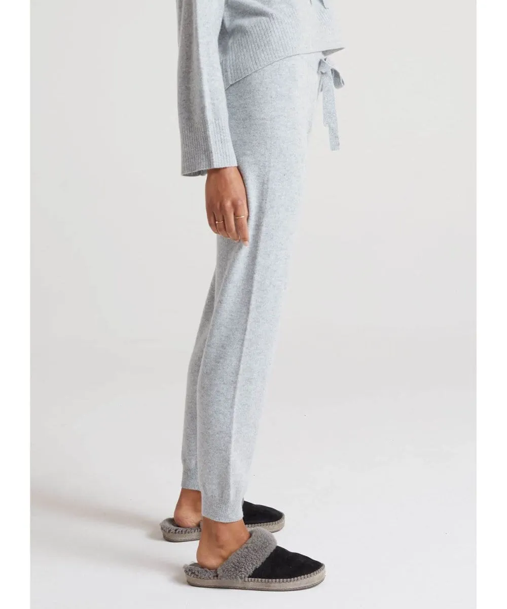 Cashmere Wide Rib Jogger Heather Grey