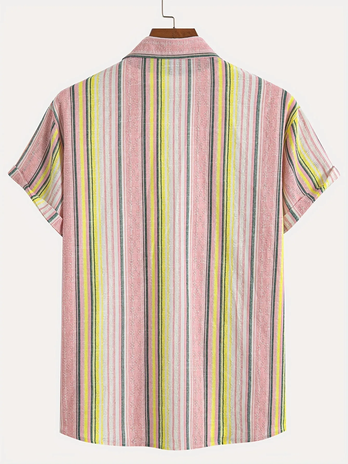 Casual Striped Short Sleeve Shirt for Men