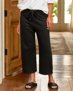 Catherine Black Fleece Sweatpant