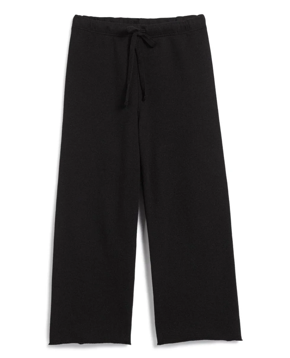 Catherine Black Fleece Sweatpant