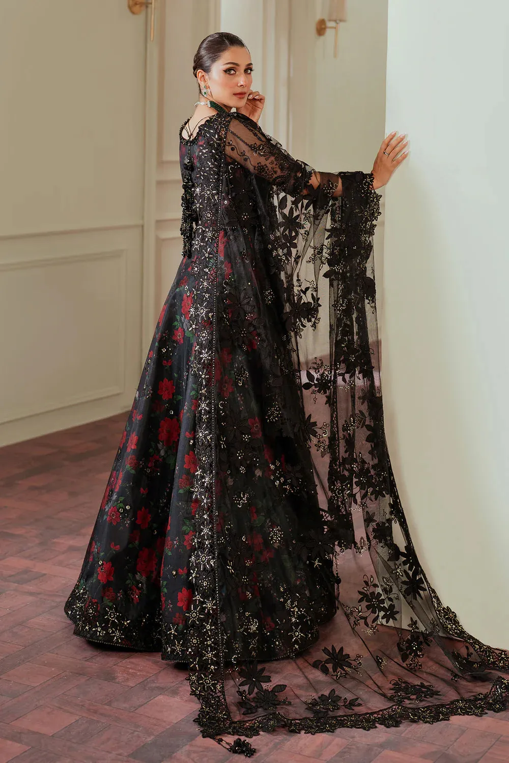 Chantelle by Baroque Embroidered Net Suits Unstitched 3 Piece BQ24CL EC 05 - Luxury Collection