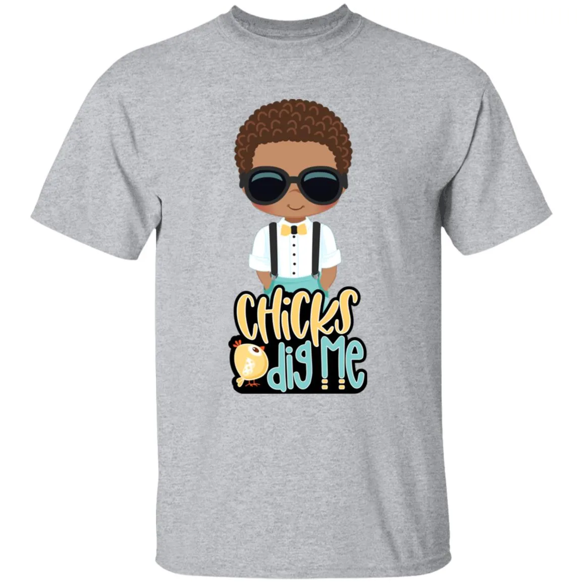 Chicks Dig Me Easter Youth 5.3 oz 100% Cotton T-Shirt