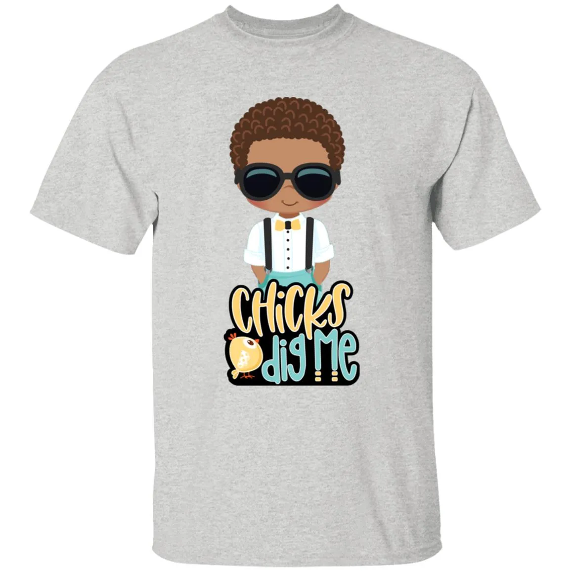 Chicks Dig Me Easter Youth 5.3 oz 100% Cotton T-Shirt