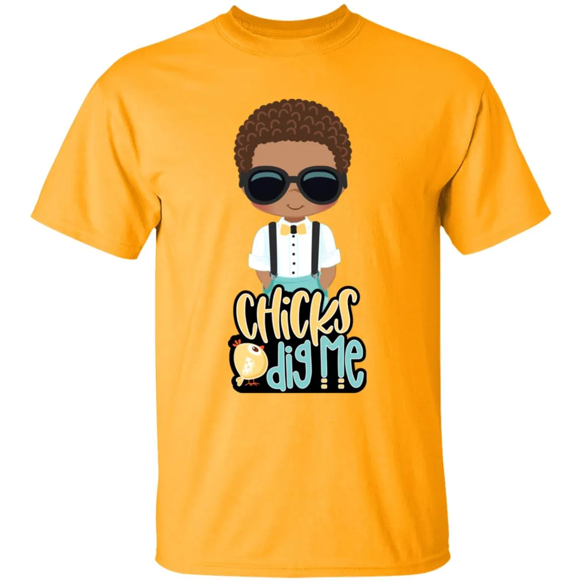 Chicks Dig Me Easter Youth 5.3 oz 100% Cotton T-Shirt