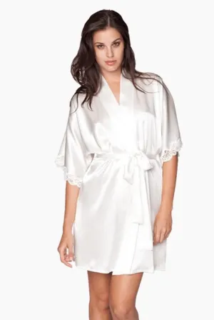 Christine Boudoir Short Silk Robe
