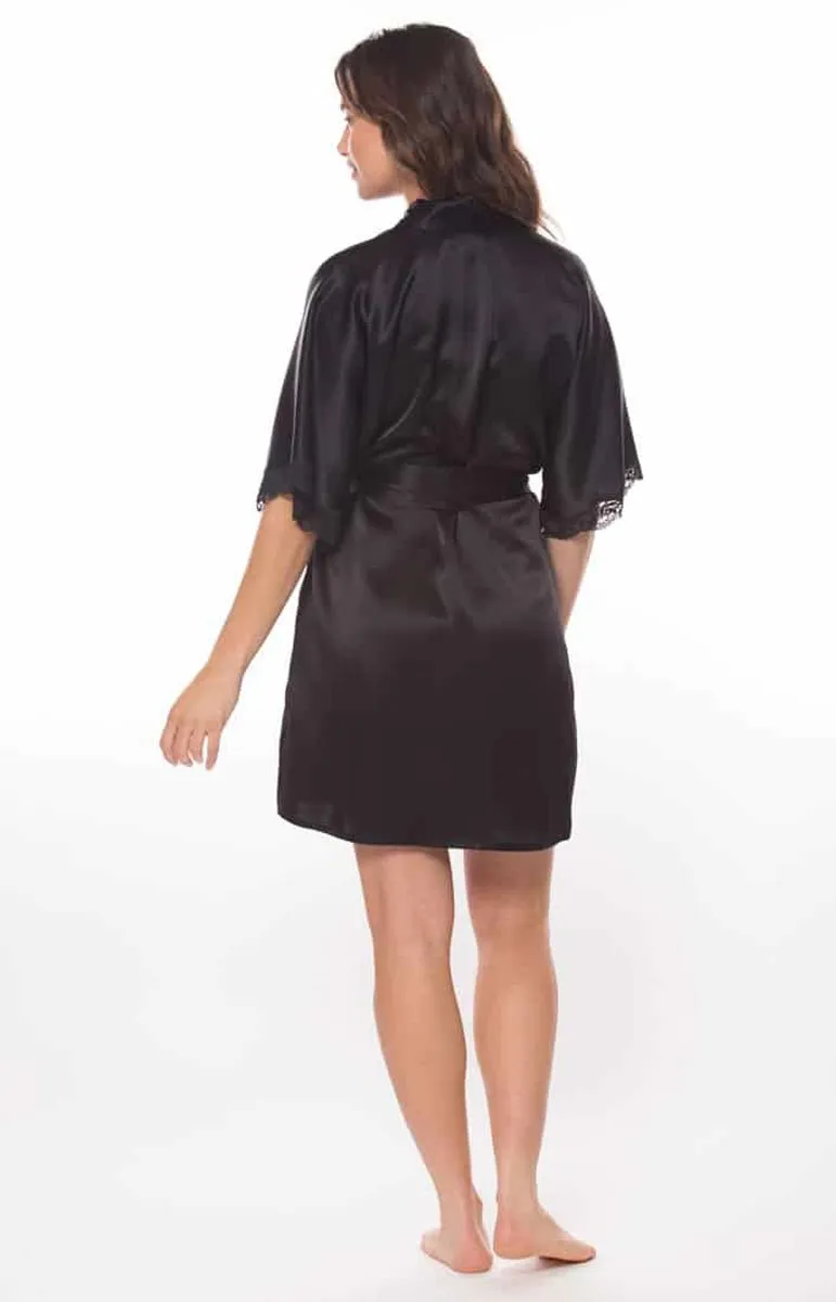 Christine Boudoir Short Silk Robe