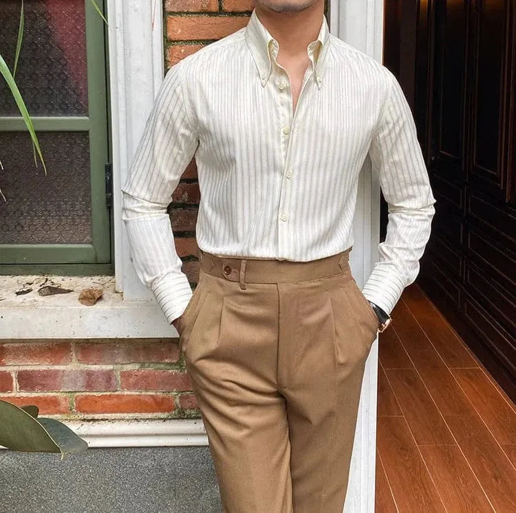 Christopher Mosley Striped Long-Sleeve Shirt