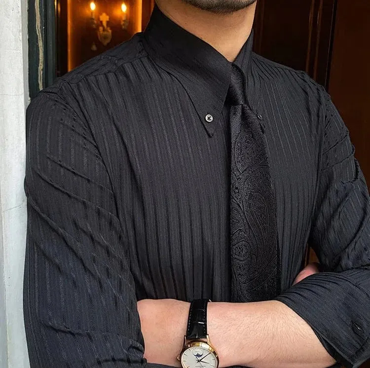 Christopher Mosley Striped Long-Sleeve Shirt