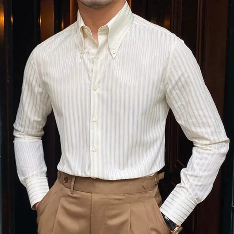 Christopher Mosley Striped Long-Sleeve Shirt