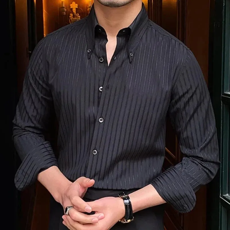 Christopher Mosley Striped Long-Sleeve Shirt