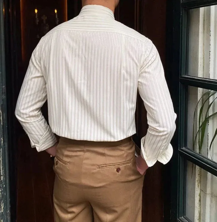 Christopher Mosley Striped Long-Sleeve Shirt