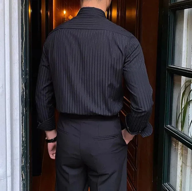 Christopher Mosley Striped Long-Sleeve Shirt