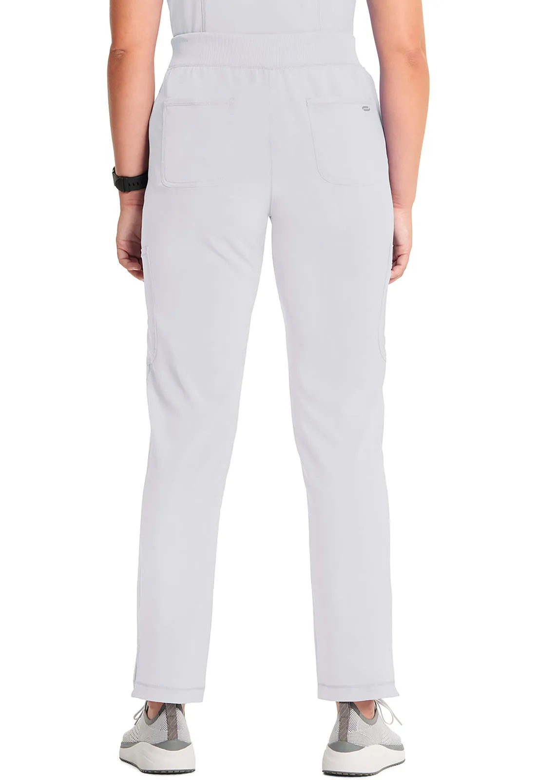 Classics CK065A Mid Rise Tapered Leg Pull-on Pants White