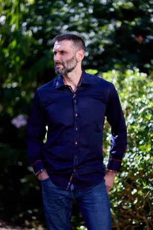 Claudio Lugli Plain Shirt - White, Navy or blue