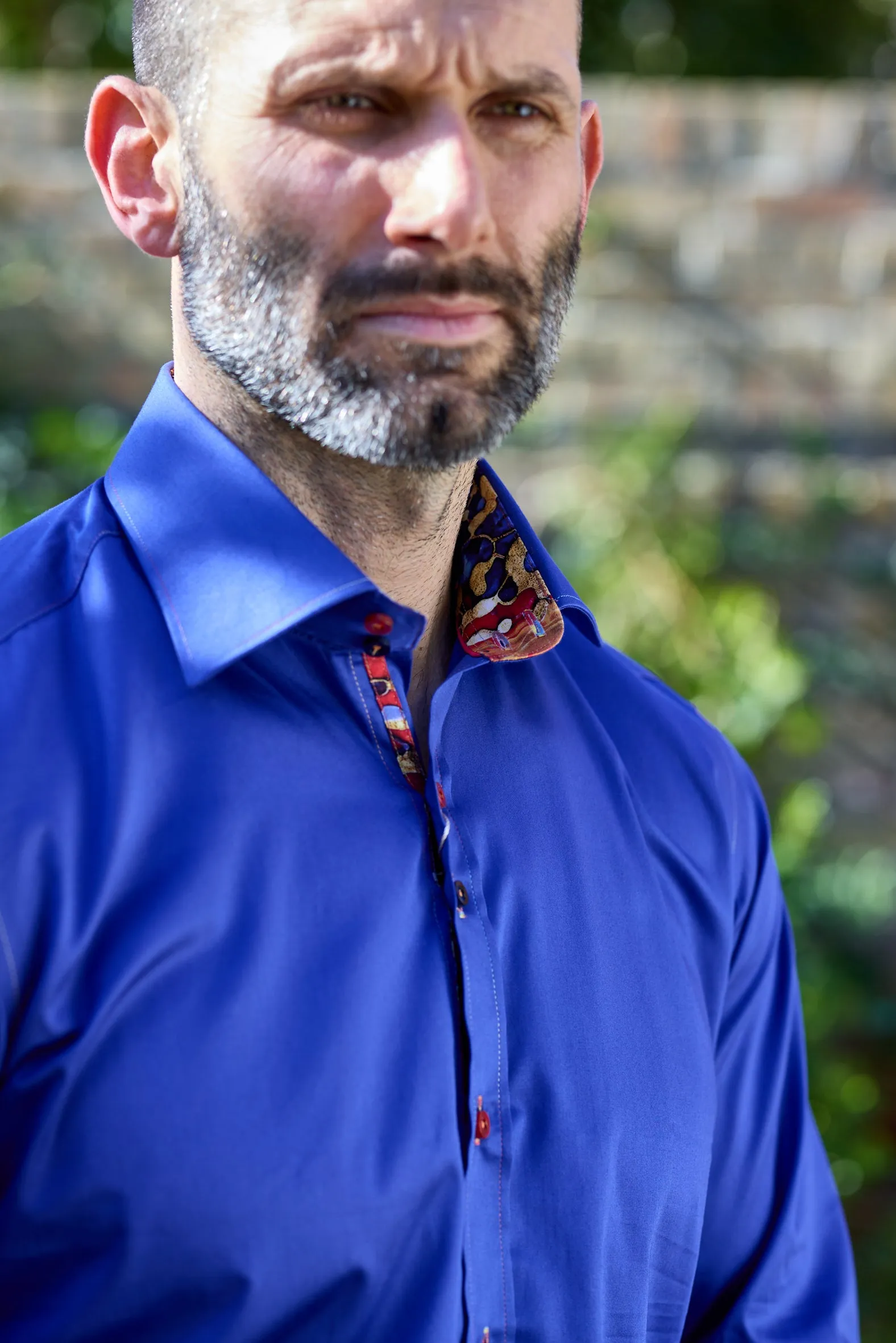 Claudio Lugli Plain Shirt - White, Navy or blue