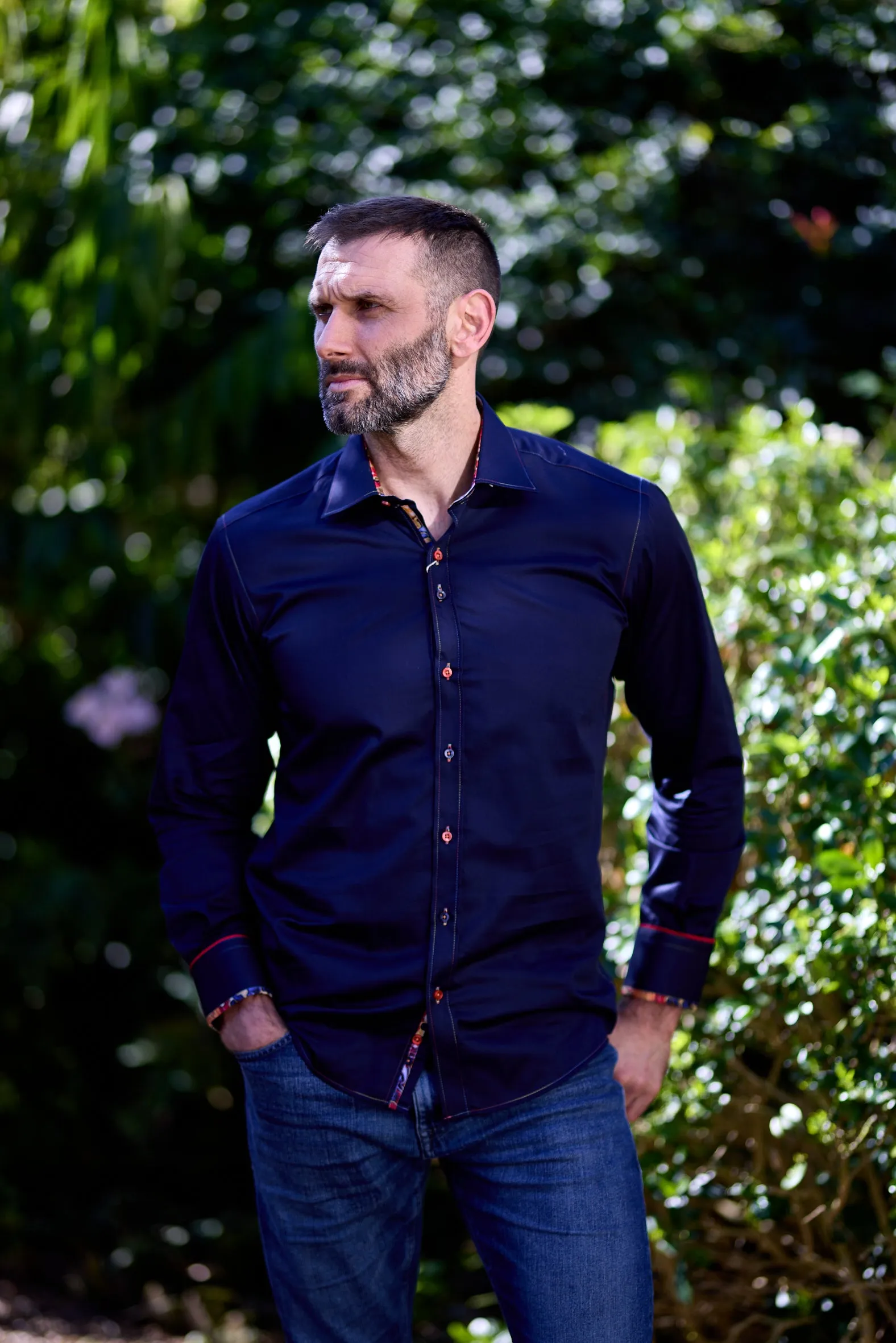 Claudio Lugli Plain Shirt - White, Navy or blue