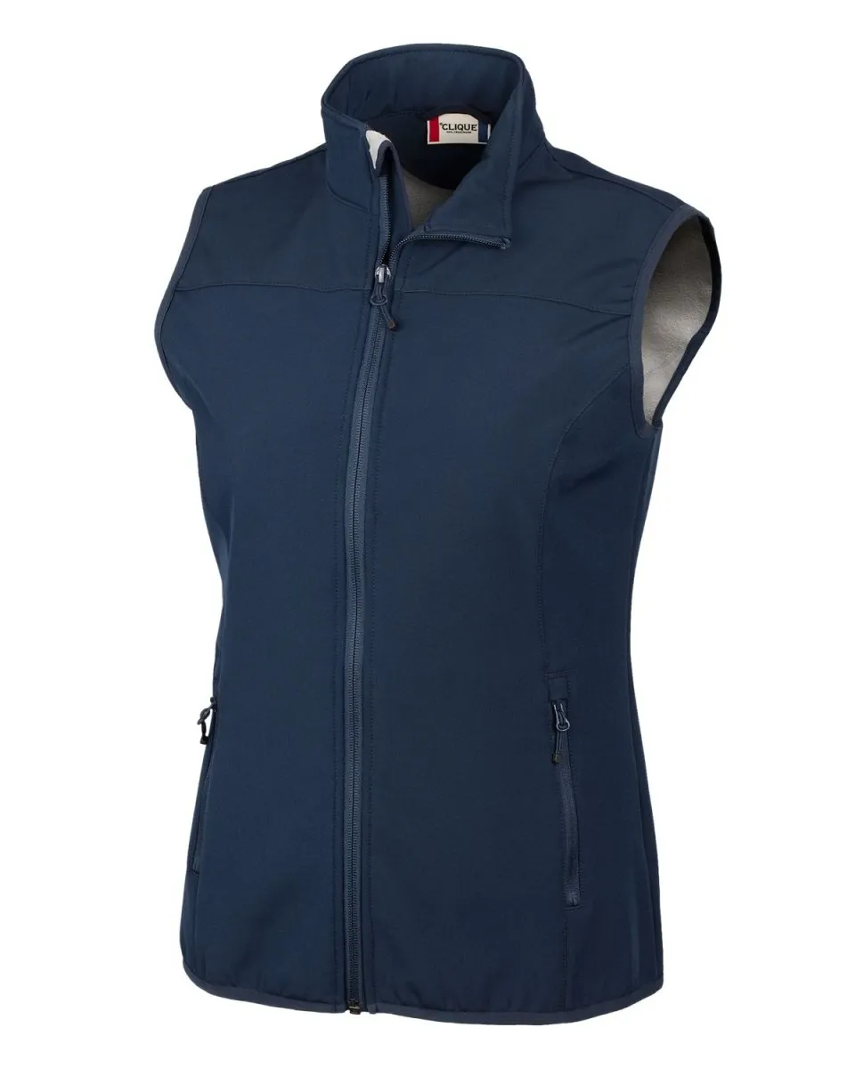 Clique Trail Stretch Softshell Women's Full Zip Vest