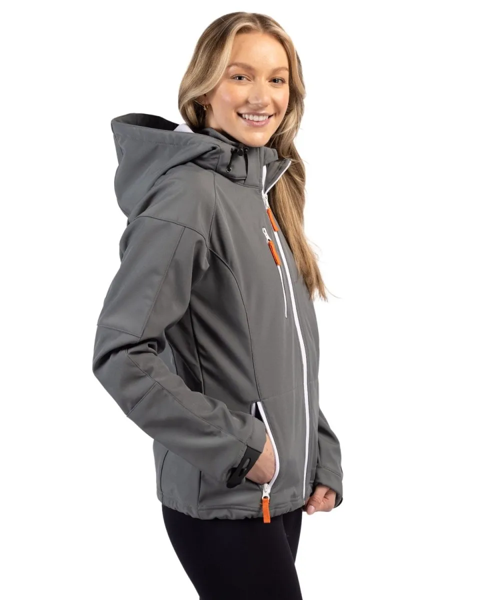 Clique Women's Serac Stretch Softshell Hooded Full Zip Jacket