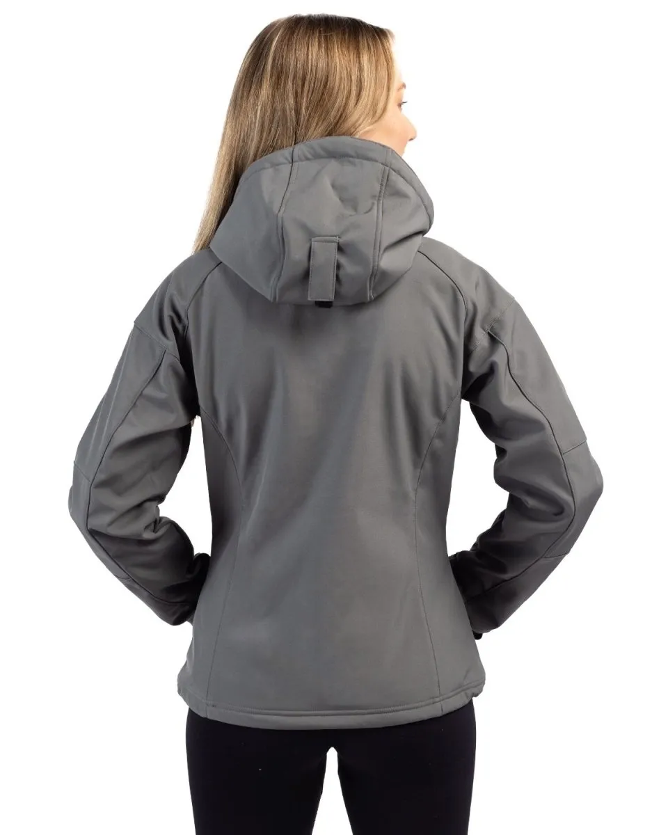 Clique Women's Serac Stretch Softshell Hooded Full Zip Jacket
