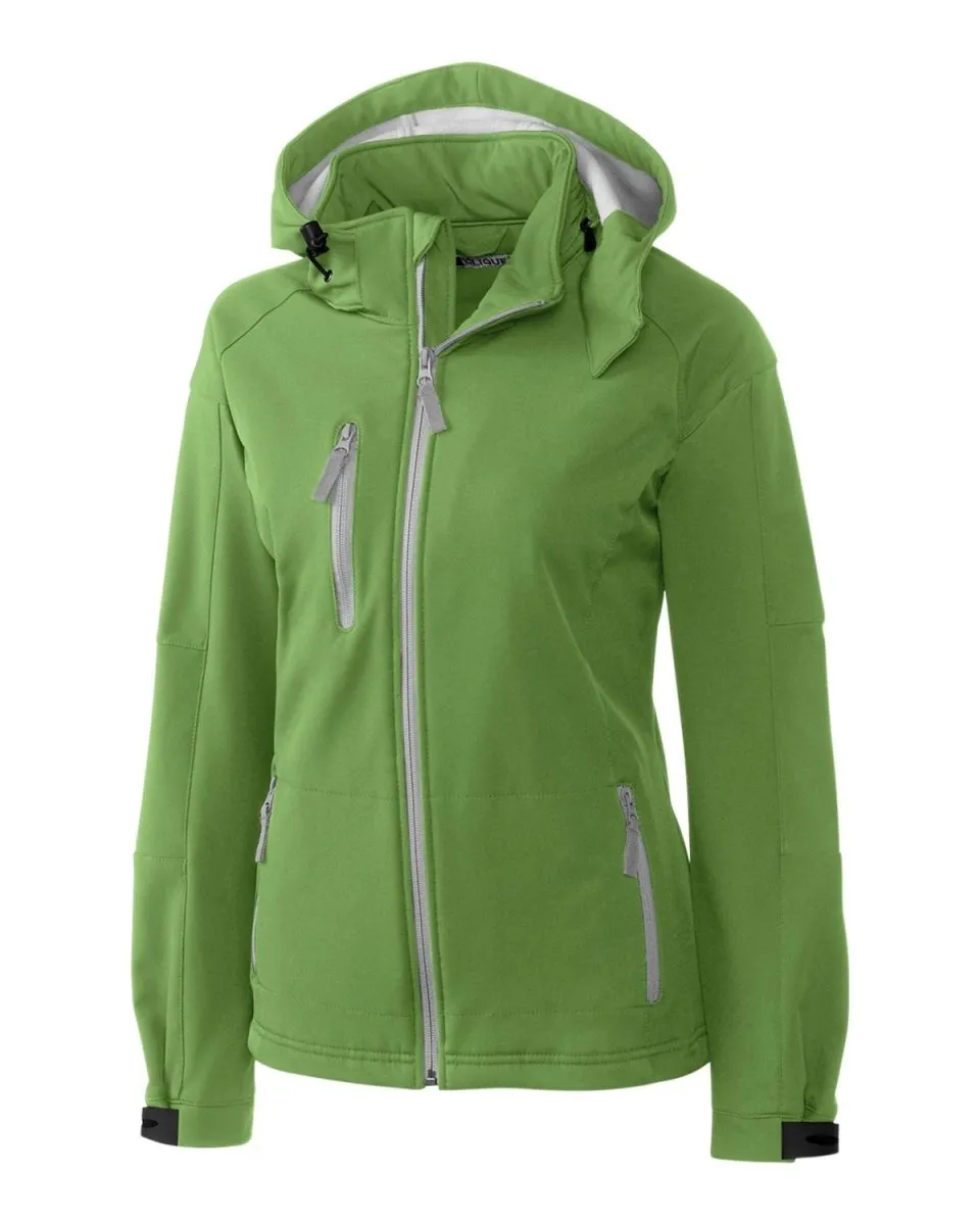 Clique Women's Serac Stretch Softshell Hooded Full Zip Jacket