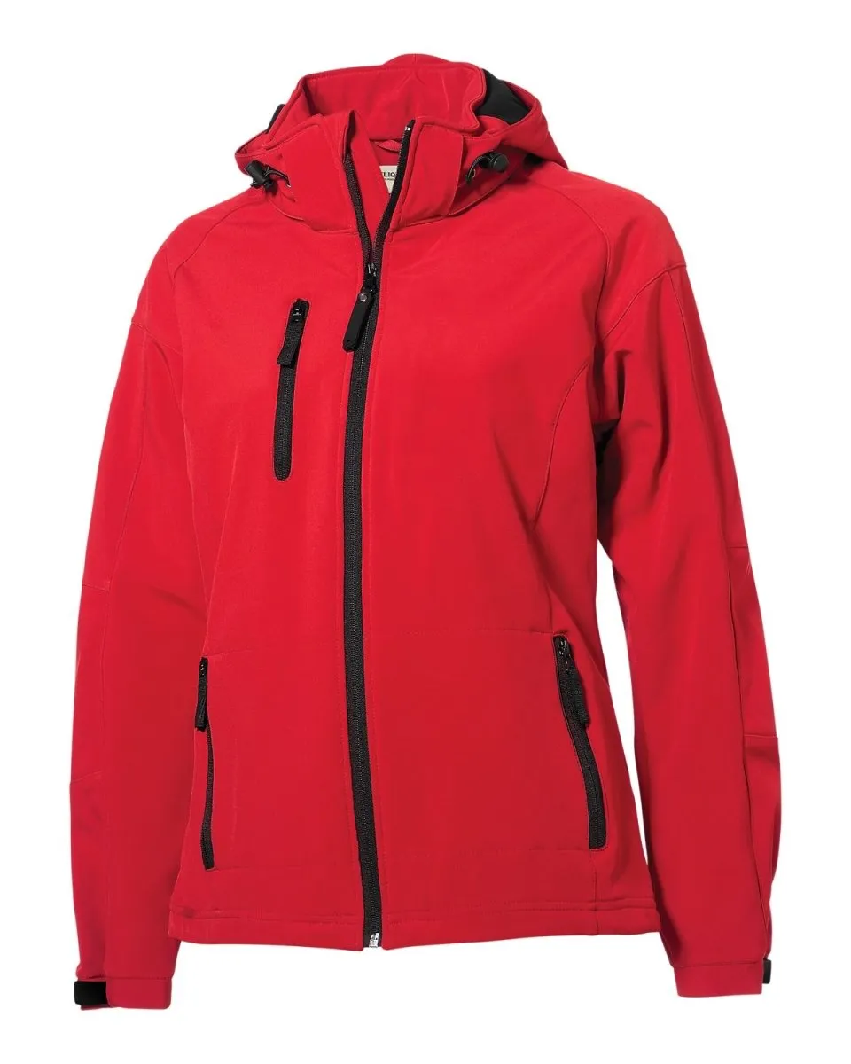 Clique Women's Serac Stretch Softshell Hooded Full Zip Jacket